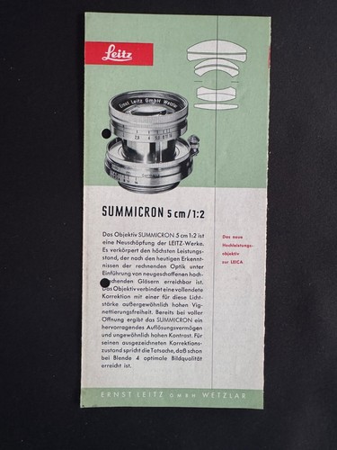 A0751 rara leica summicron 5 - #a0751-rara,