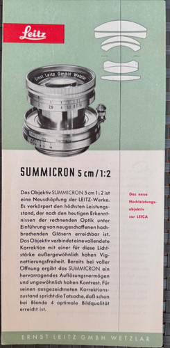 A1359 rara leica - #a1359-rara, summicron