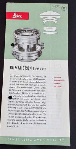 A0683 rara leica summicron - #a0683-rara,