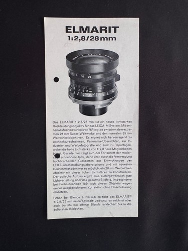 A0748 rara leica - elmarit, m
